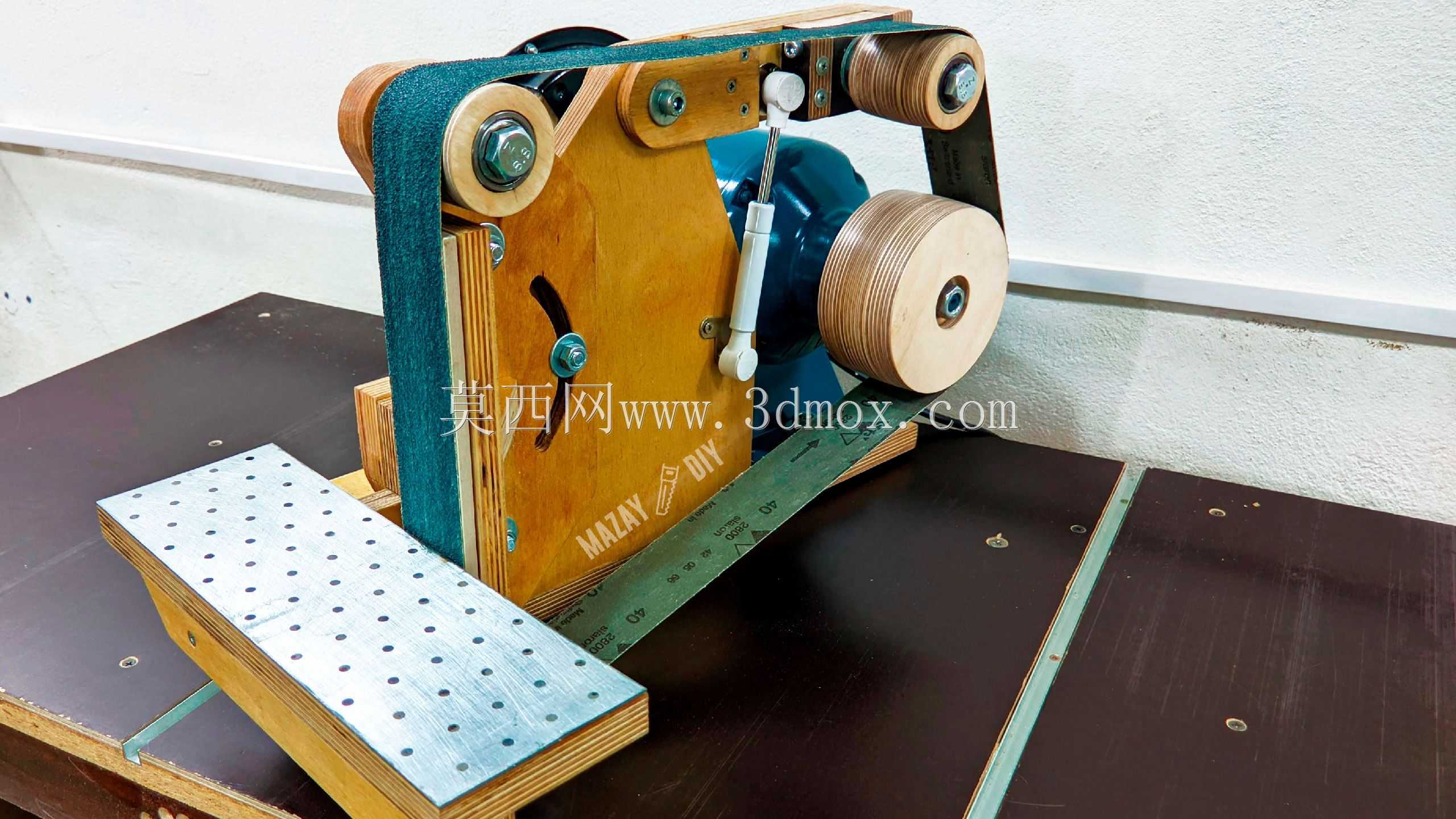 DIY 2x48刀具制作皮带研磨机