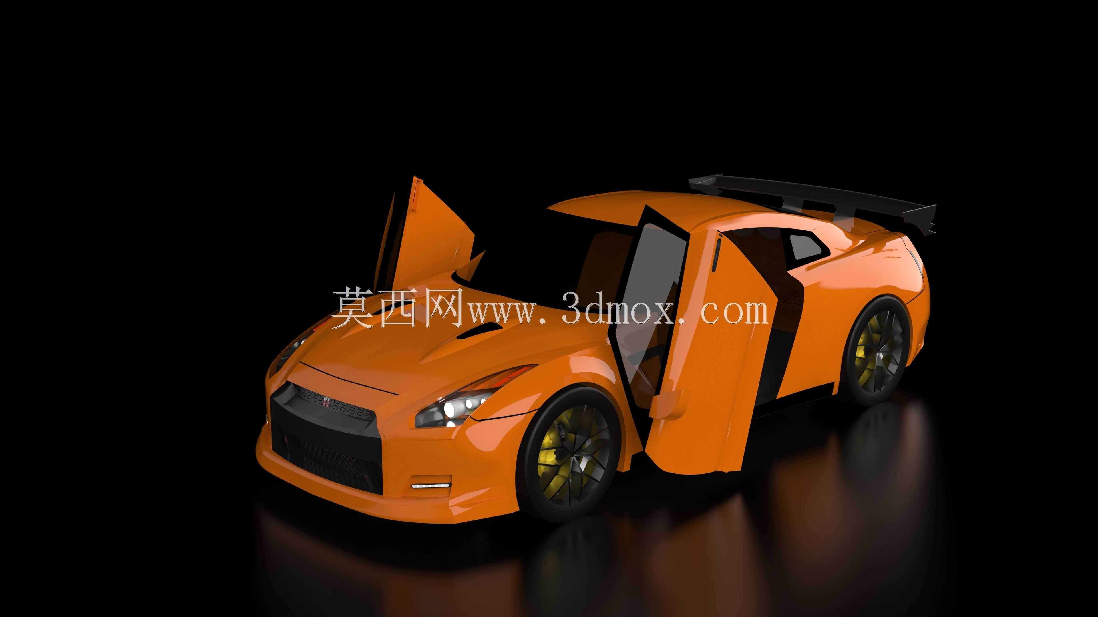 带剪刀门的日产GTR