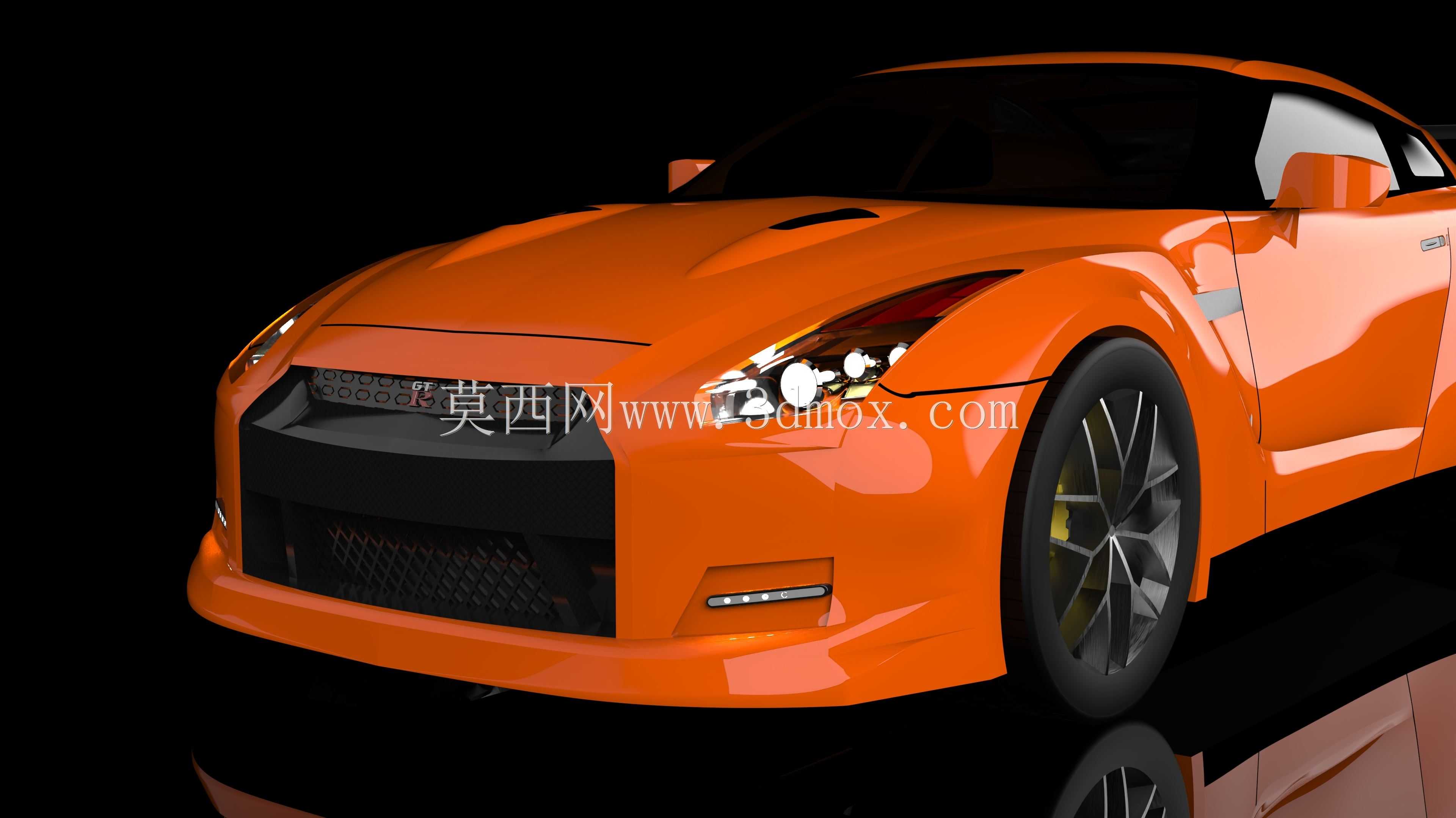 带剪刀门的日产GTR
