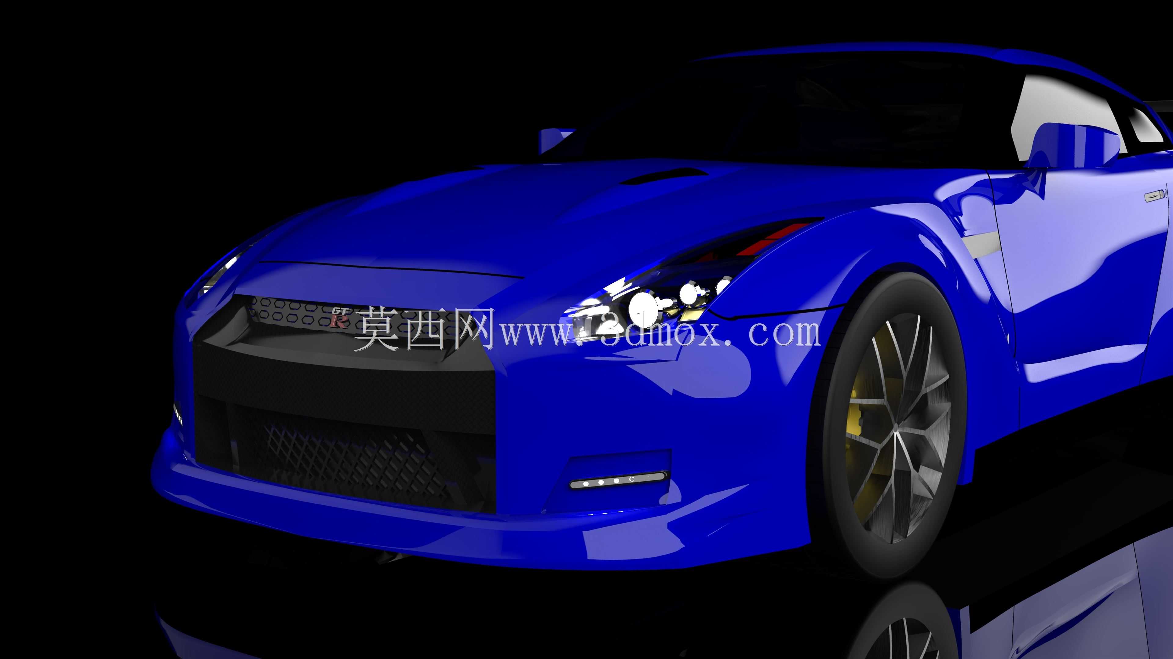 带剪刀门的日产GTR