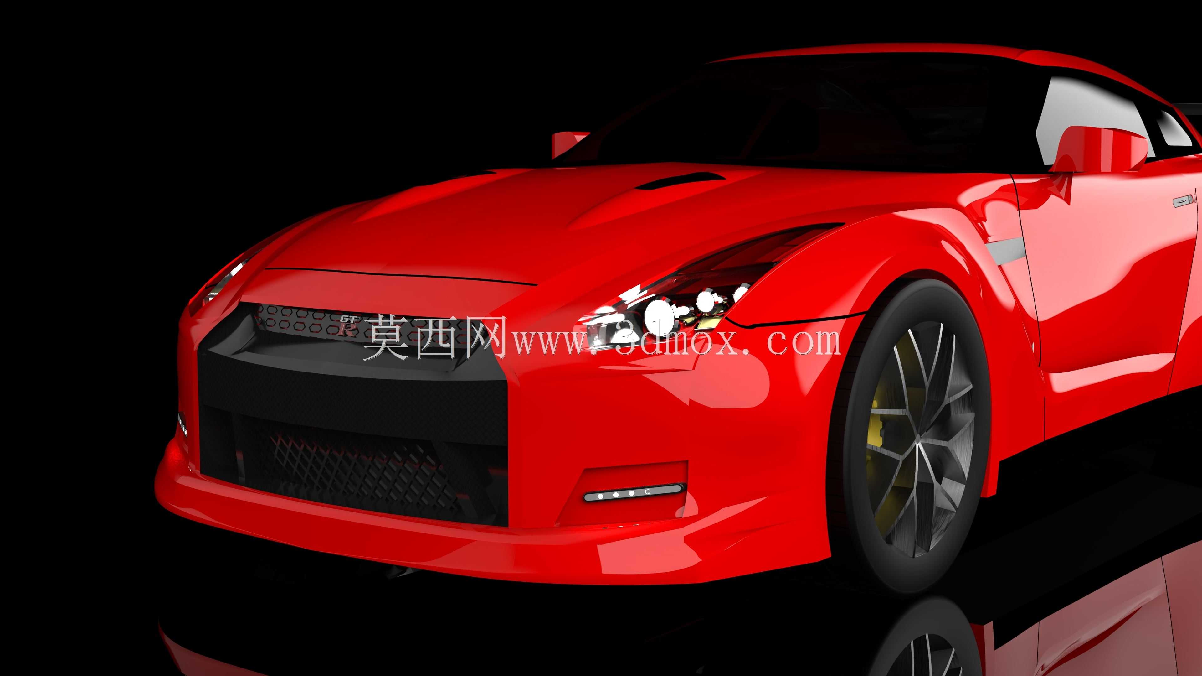 带剪刀门的日产GTR