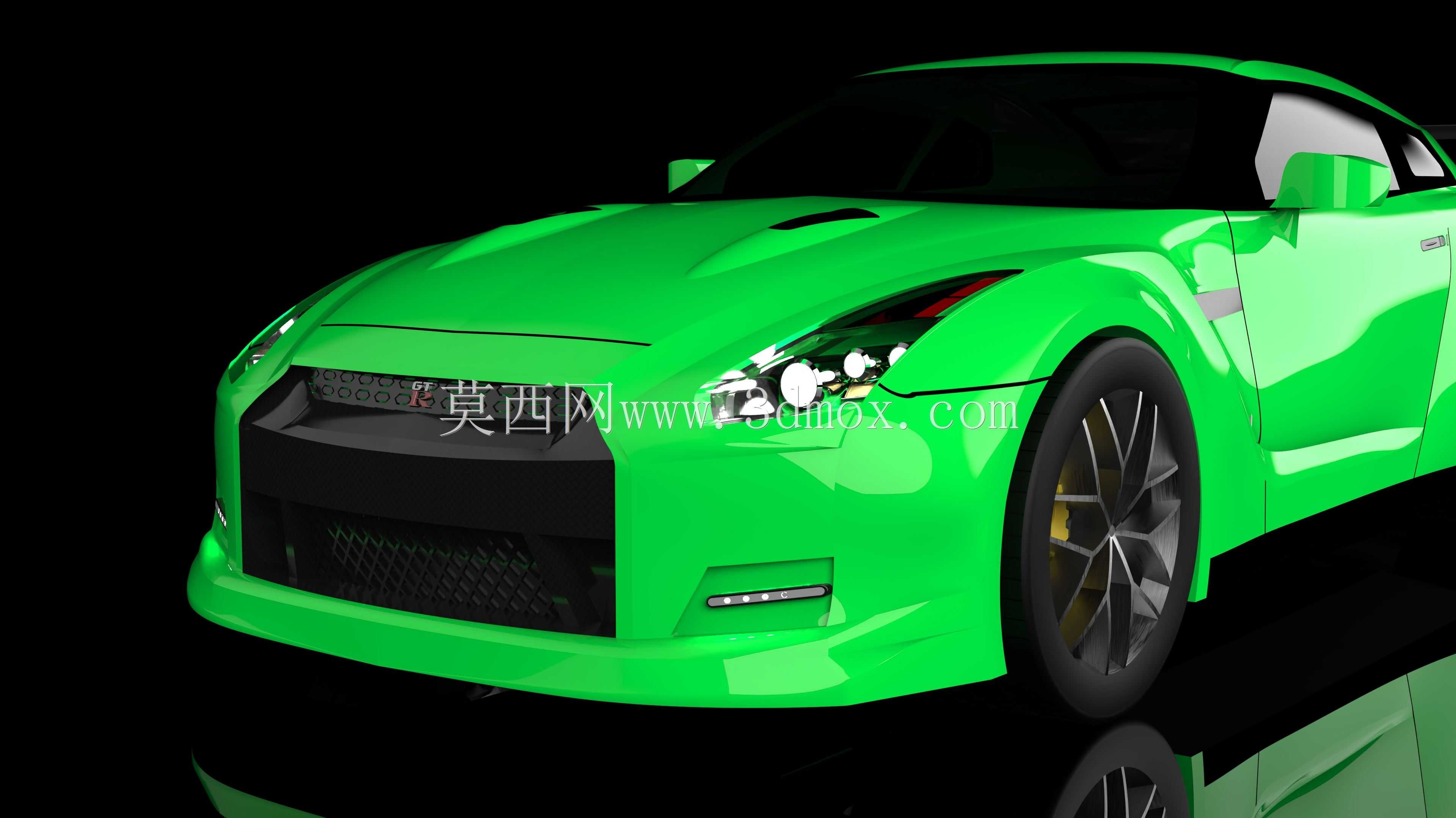 带剪刀门的日产GTR