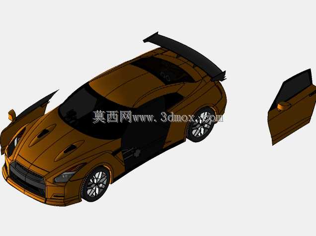 带剪刀门的日产GTR