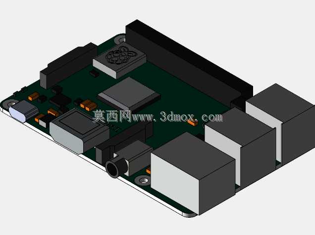 Raspberry Pi 3B+手机壳,双25毫米风扇开口