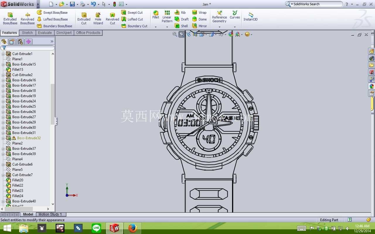 手表 CASIO G-SHOCK X FACTOR 复制品