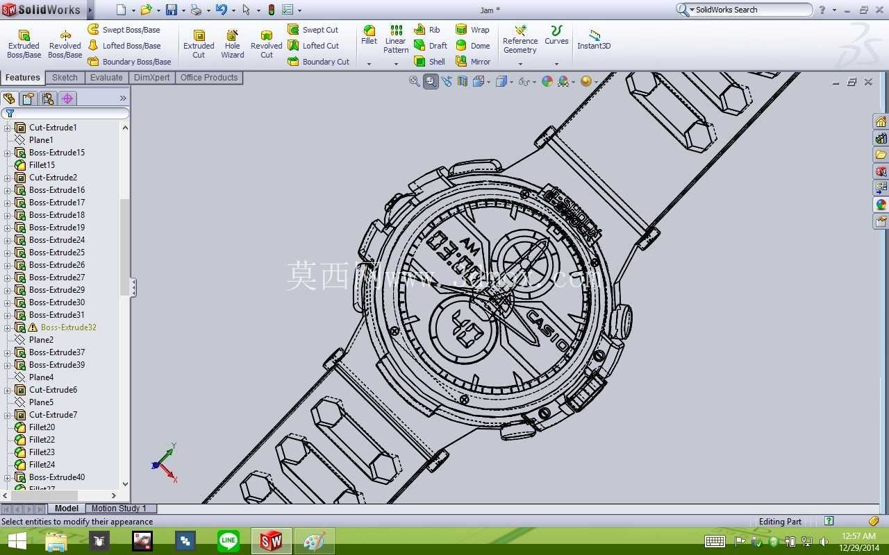 手表 CASIO G-SHOCK X FACTOR 复制品