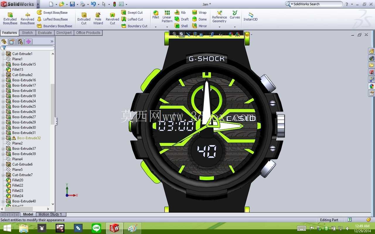 手表 CASIO G-SHOCK X FACTOR 复制品
