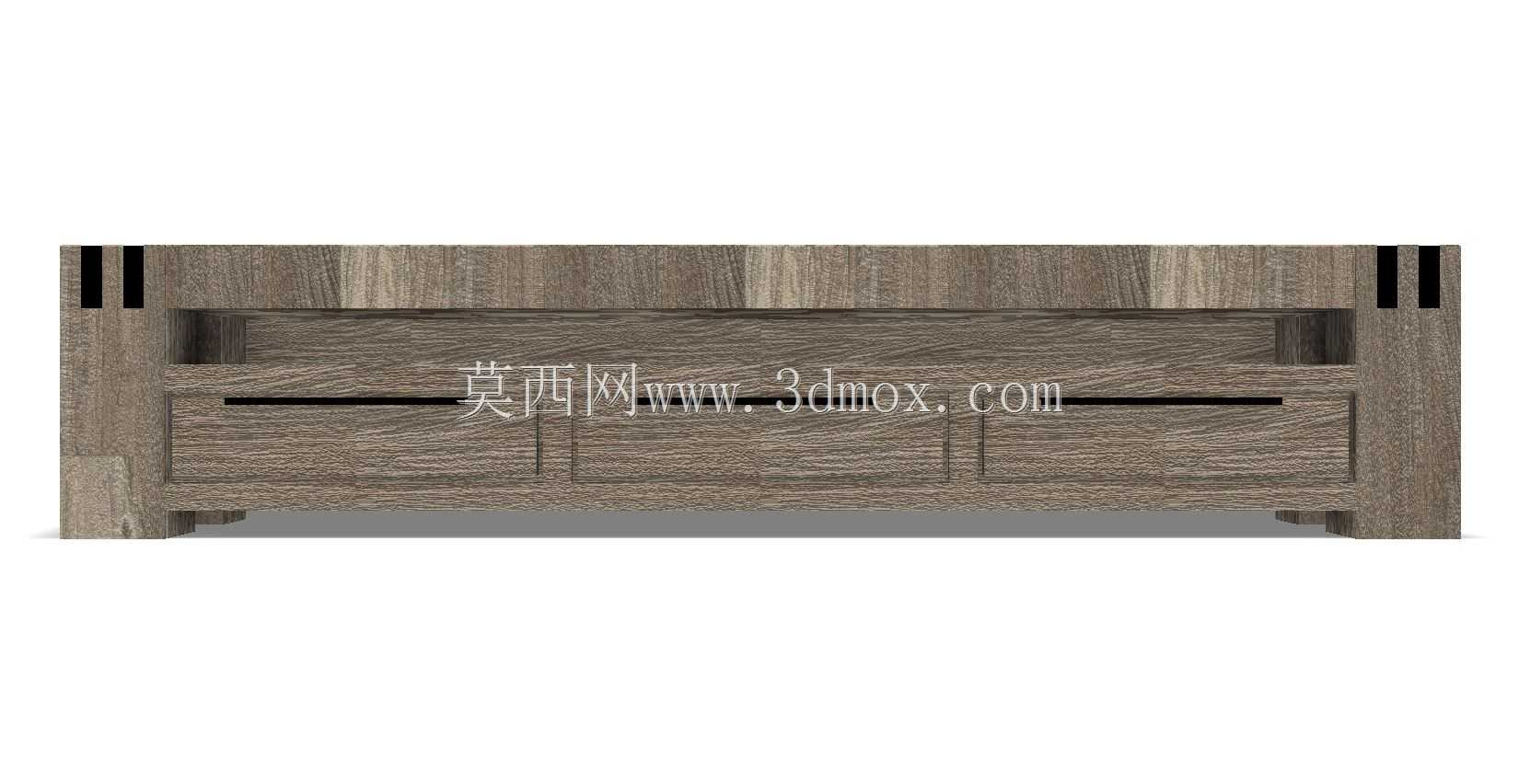 TV-Dressoir Bassano acaciahout 粗糙暖灰色