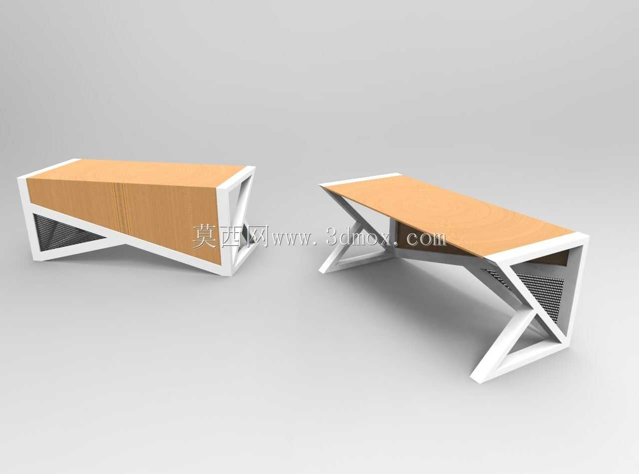 Solid works 家具设计:黑白概念设计