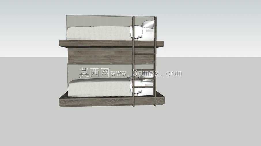 双层床 SketchUp 3D 模型