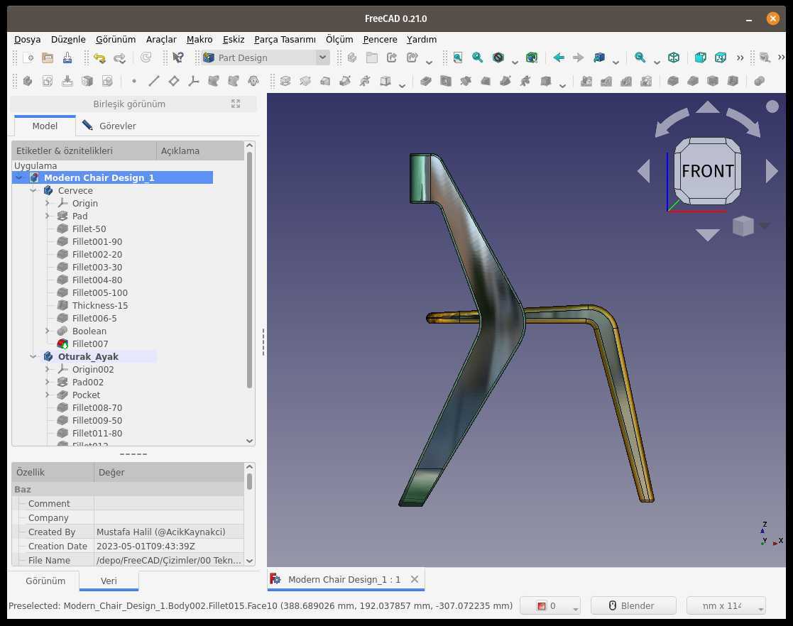 现代椅子设计(现代 Sandalye Tasar?m?)