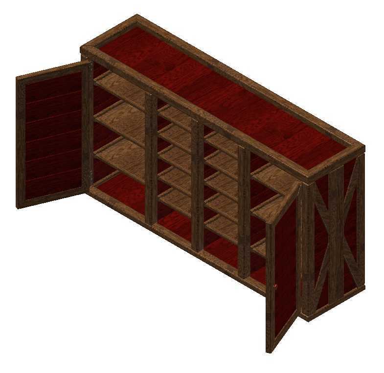 Mohagany和Pine Wood Desk