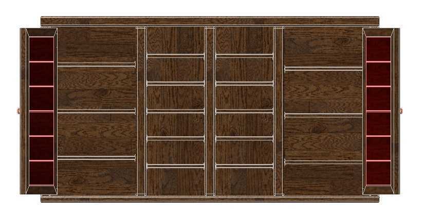 Mohagany和Pine Wood Desk