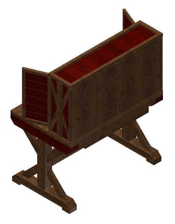 Mohagany和Pine Wood Desk
