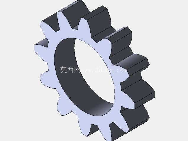 SolidWorks中的齿轮烦躁的旋转器