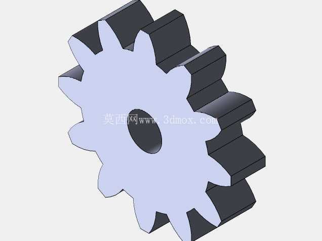SolidWorks中的齿轮烦躁的旋转器