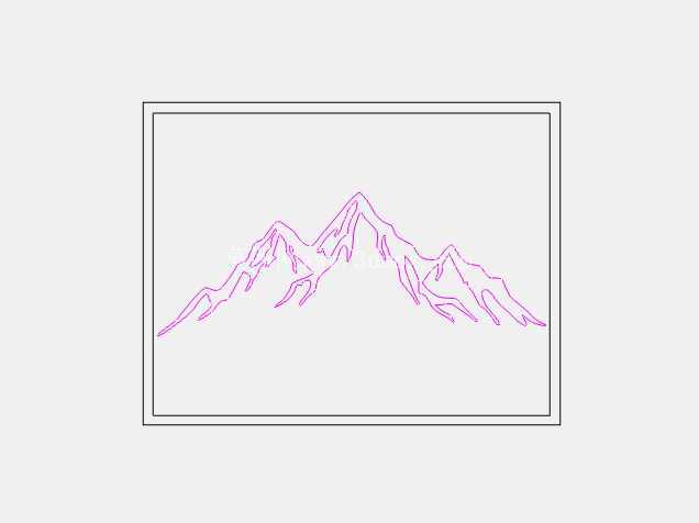 山的轮廓