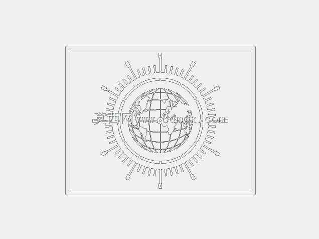 地球时钟激光切割
