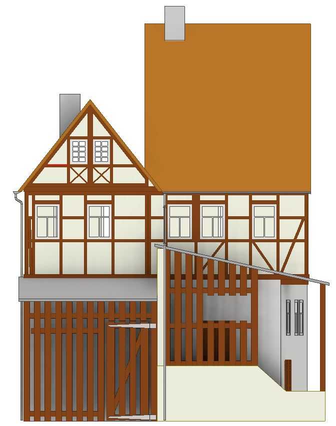 Kibri_37100 Fachwerkhaus Torhaus