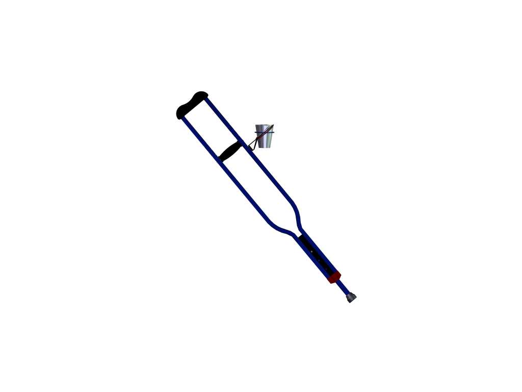 带杯陀螺碗的拐杖