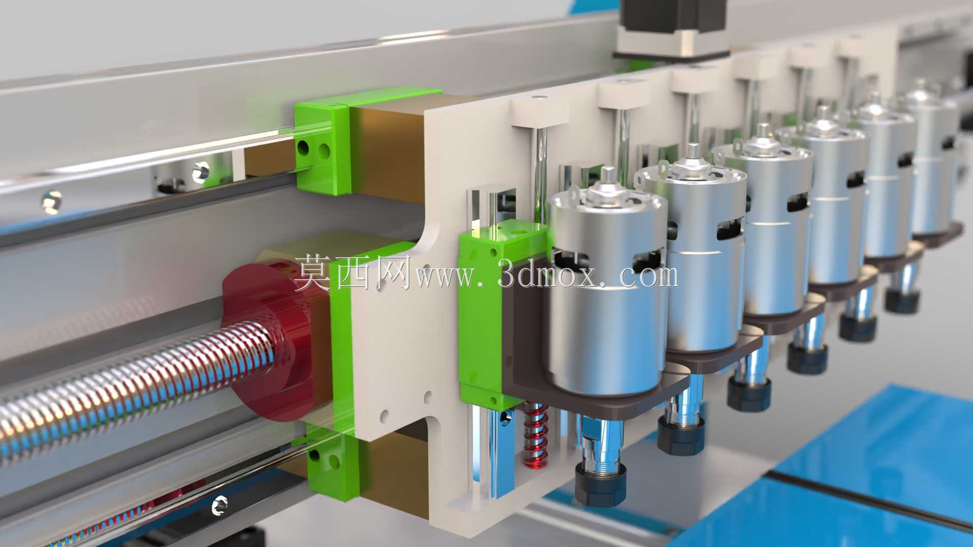 60*50cm工作台PCB钻孔多轴数控机床