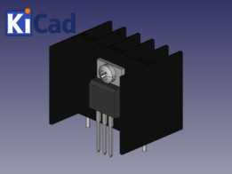  kicad for HeatSink 30x25x25mm 