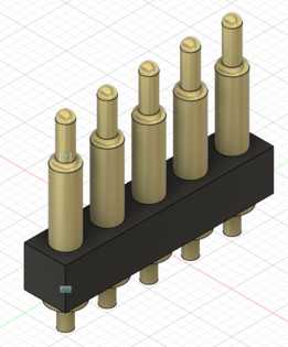 弹簧式 Pogo Pin 连接器单排 2.54MM 间距
