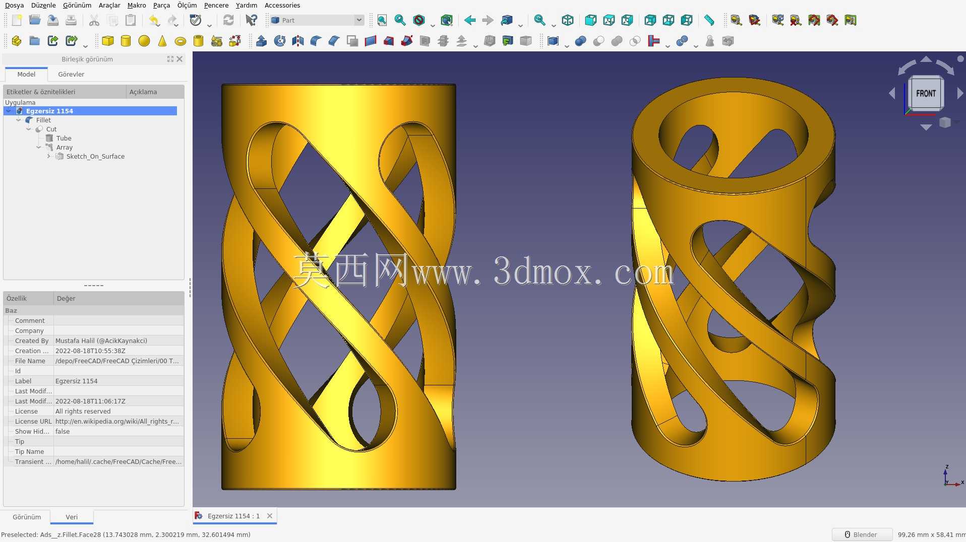 3D CAD 练习 1154