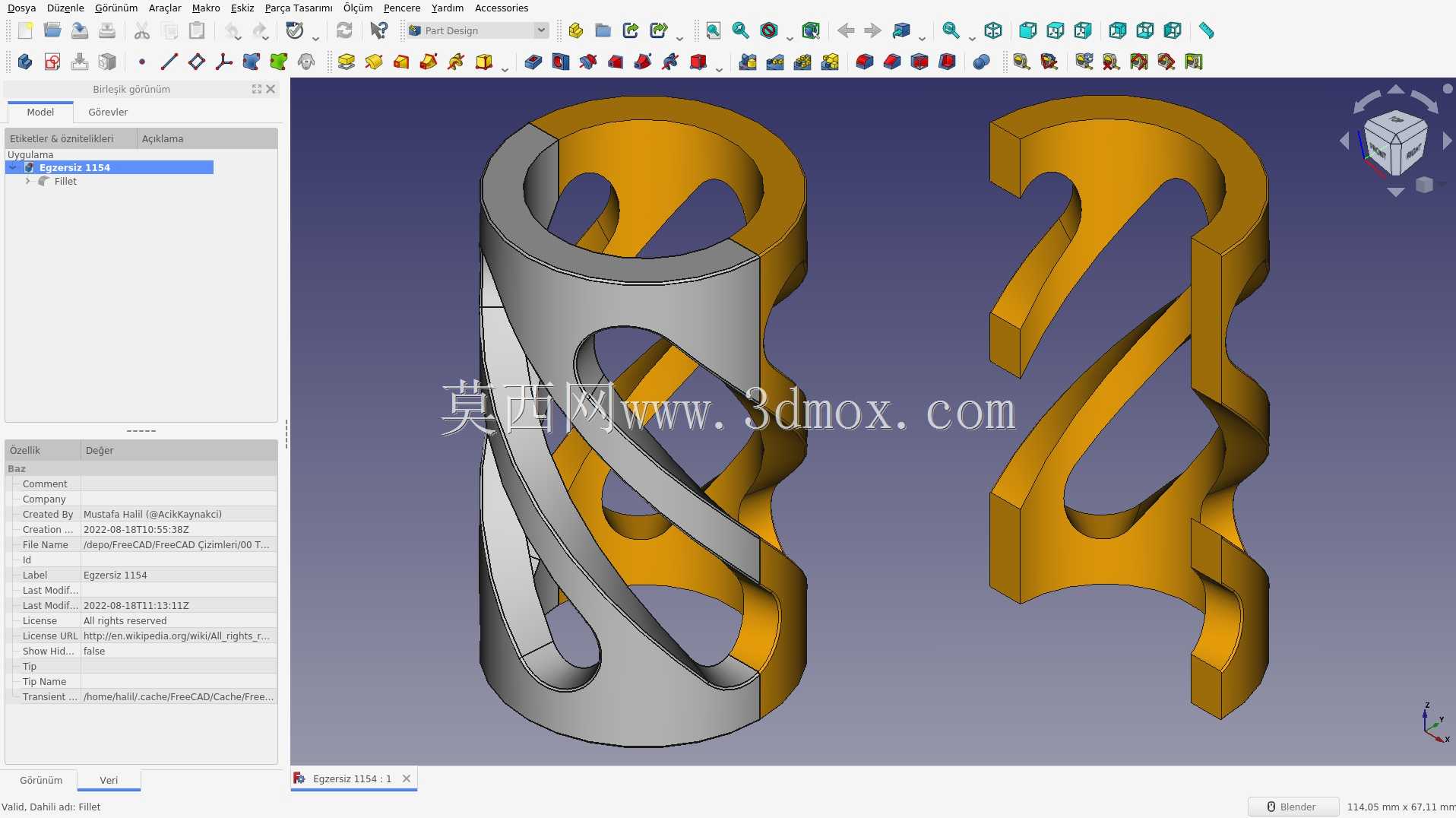3D CAD 练习 1154
