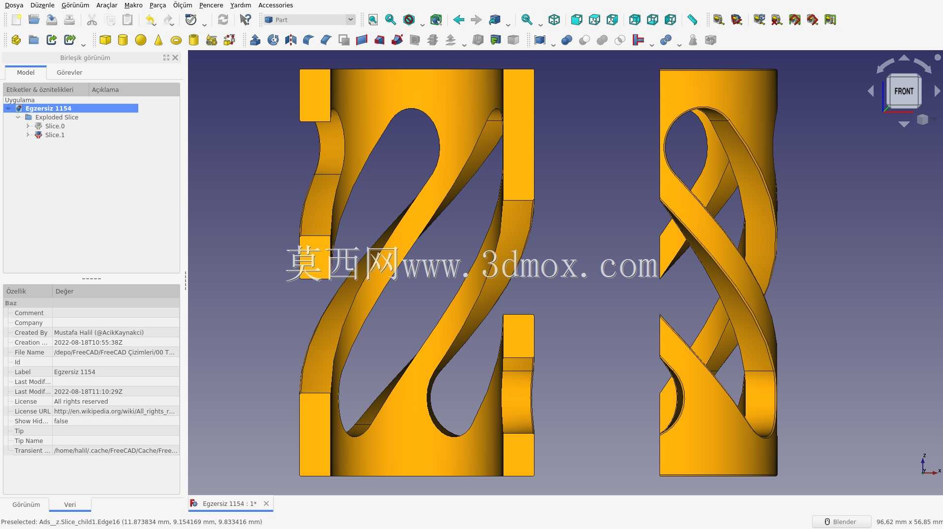 3D CAD 练习 1154