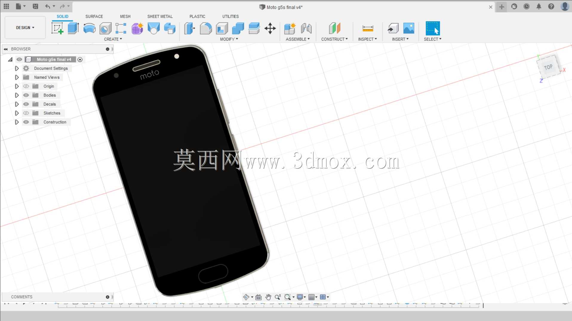 摩托罗拉G5S 3D模型