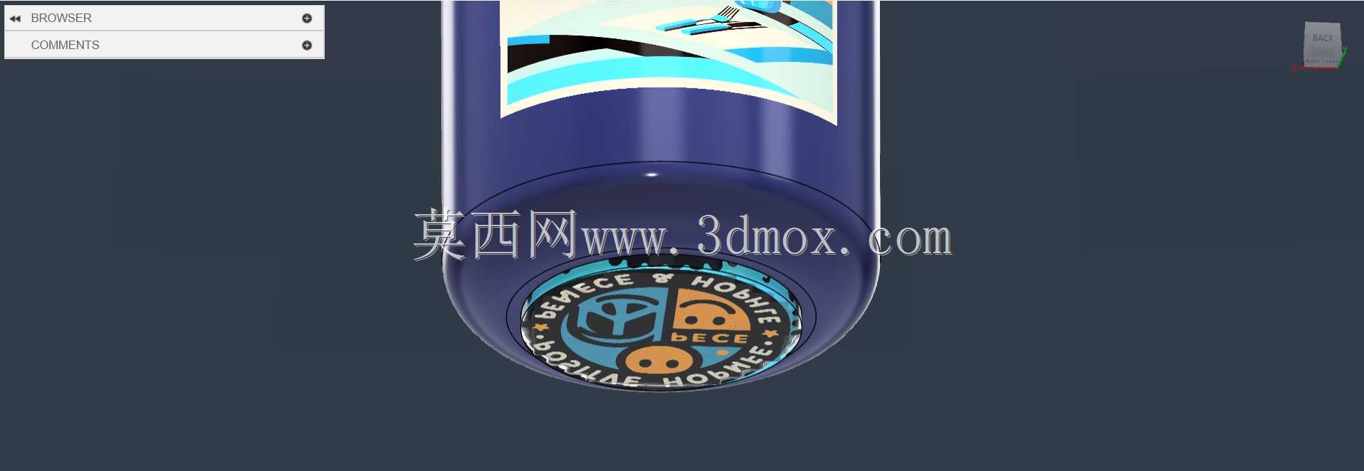 视觉上 - 吸引水瓶