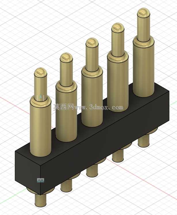 弹簧式 Pogo Pin 连接器单排 2.54MM 间距