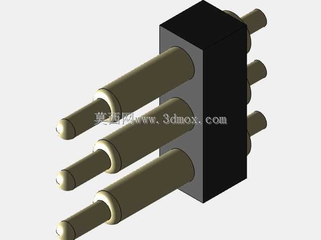 弹簧式 Pogo Pin 连接器单排 2.54MM 间距