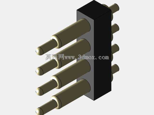 弹簧式 Pogo Pin 连接器单排 2.54MM 间距