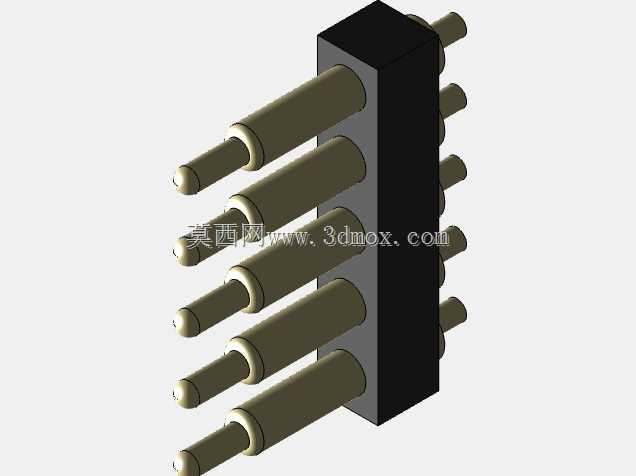 弹簧式 Pogo Pin 连接器单排 2.54MM 间距