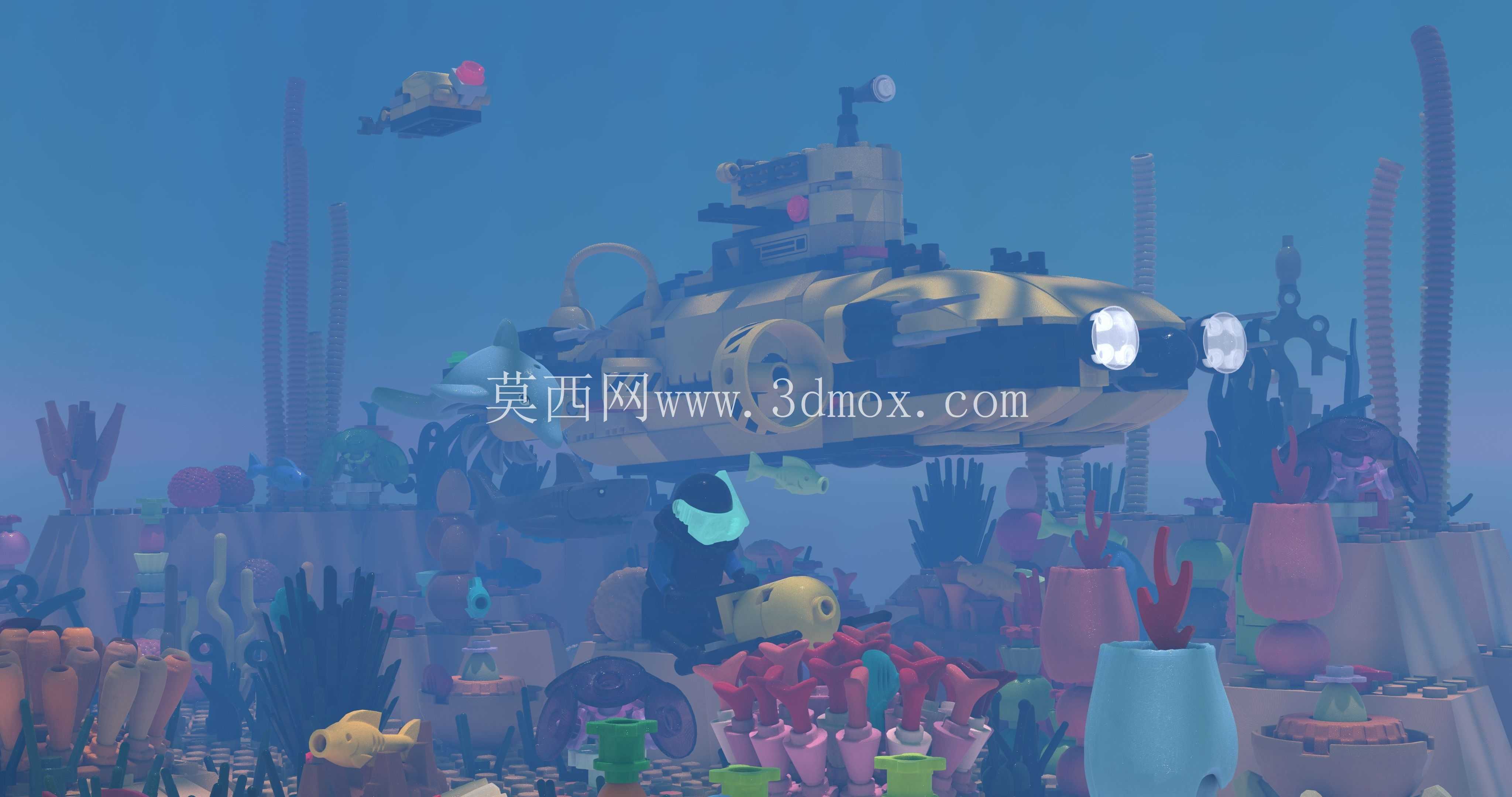 乐高黄色潜水艇