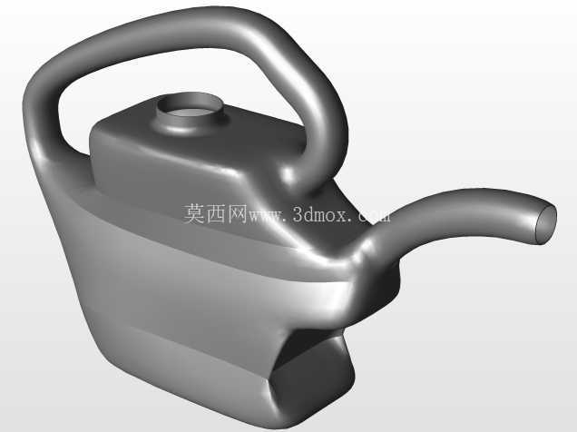 使用 creo parametric 2.0 创建的花园塑料水罐