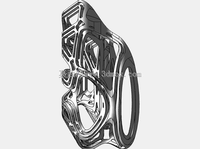 倒角立方角投影导出的 3D 抽象形状,方法 2