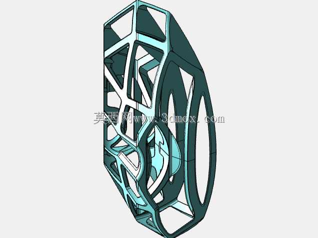 倒角的立方角投影衍生的3D抽象形状