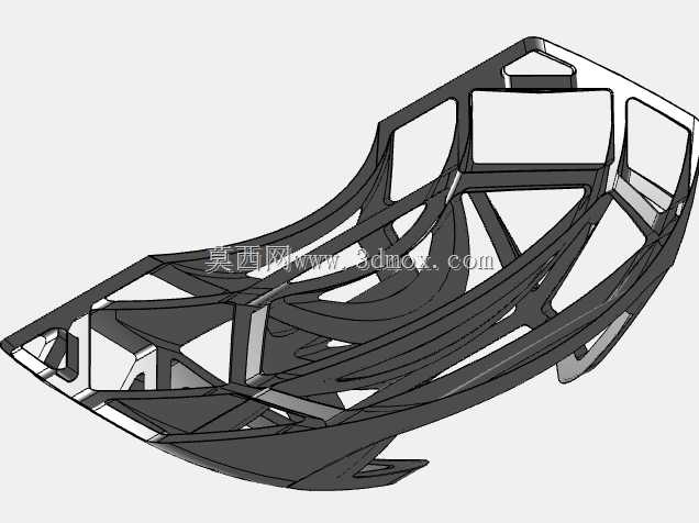 倒角的立方角投影派生的3D抽象形状,尝试两次使用任意修改