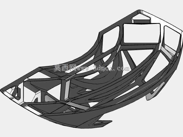 倒角的立方角投影派生的3D抽象形状,尝试两次使用任意修改