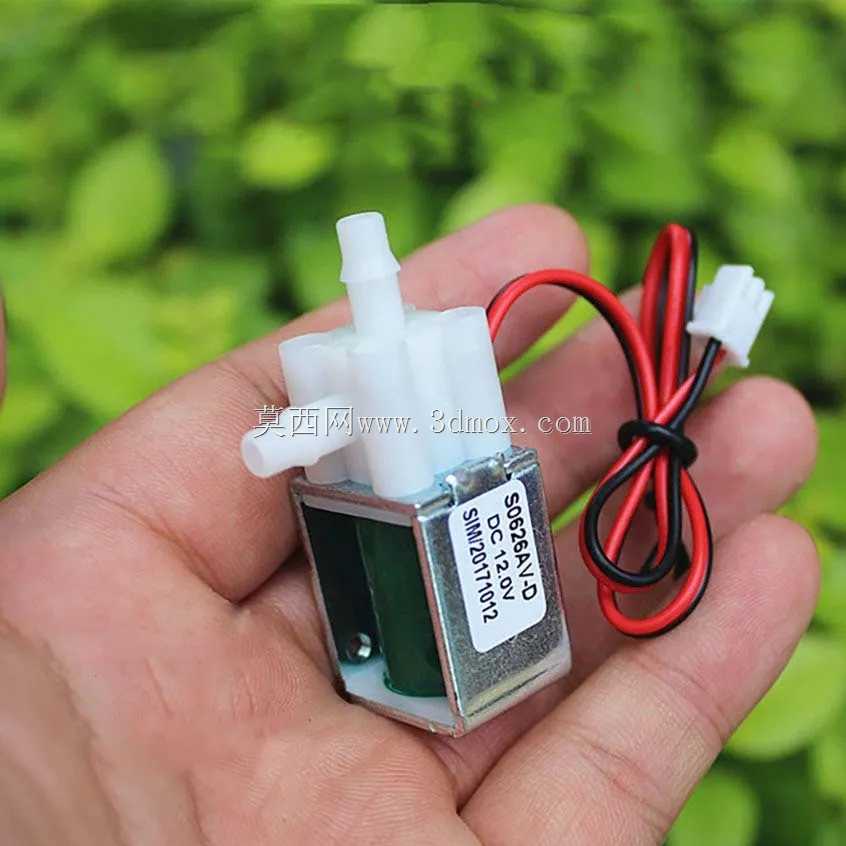 迷你电磁阀常闭空气/水 12VDC