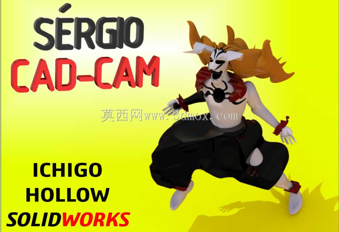  Ichigo Kurosaki Hollow-S��rgioCADcam 
