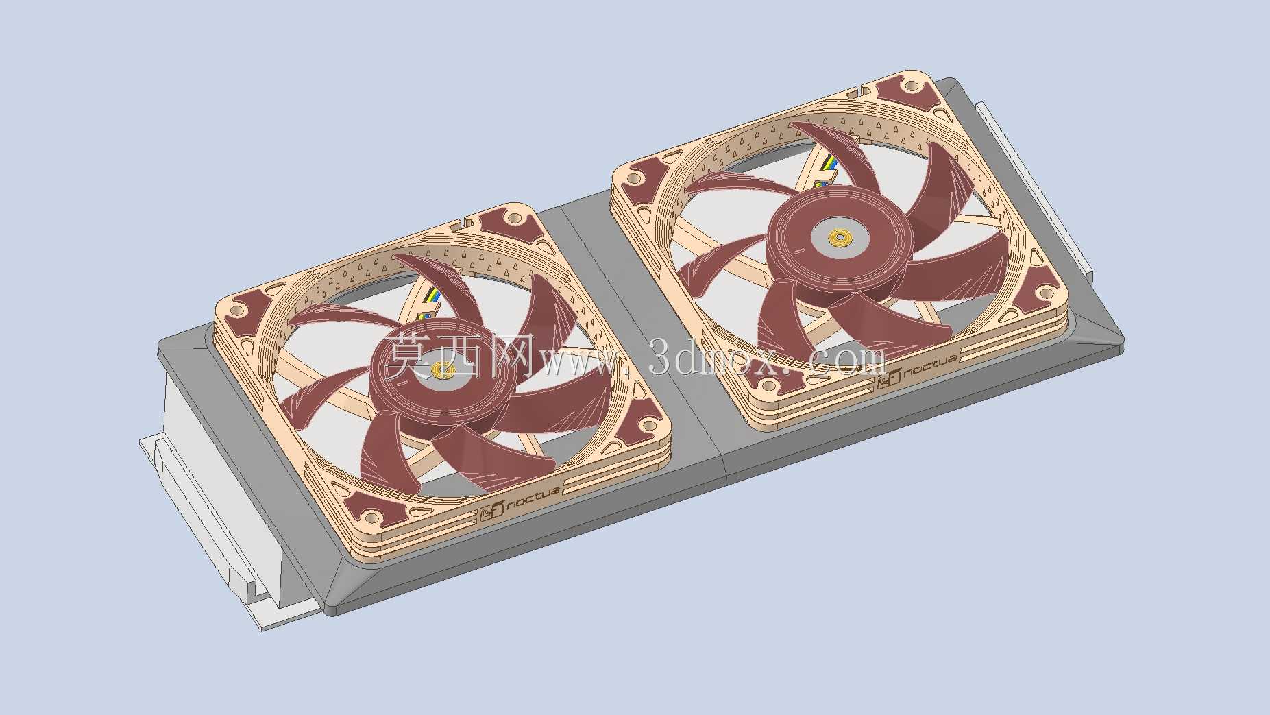 适用于 3070ti 和 Noctua NF-A12x15 或 NF-A12x25 的 GPU 导流罩