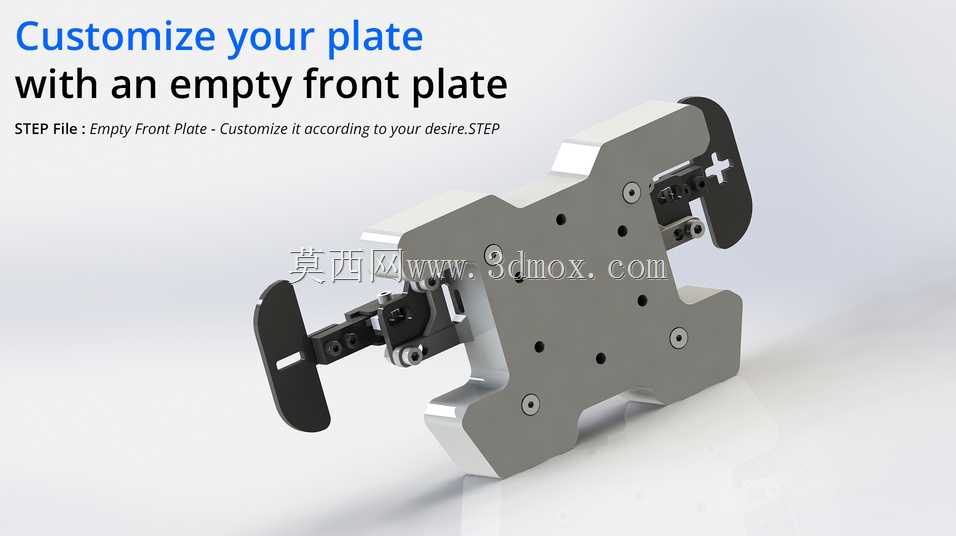 DIY 方向盘按钮板 - 高级 CAD 图纸