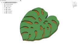  monstera coaster 