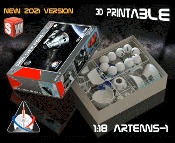 1:18����-LM��ARTEMIS-1���Ի������˲գ�2022��7�£�