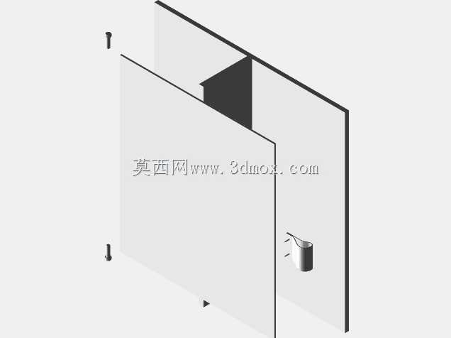 带镜子的木箱