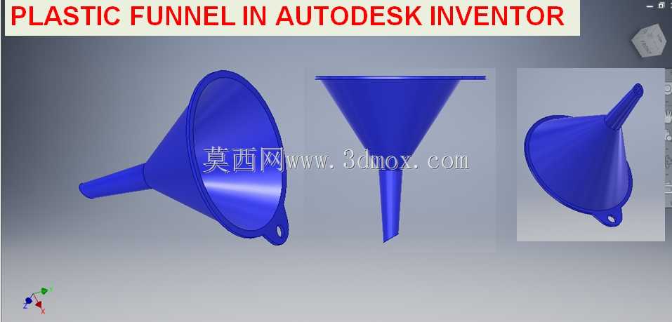 Autodesk发明家的塑料漏斗|| 初学者的发明人教程|| 发明人CAD || CAD模型